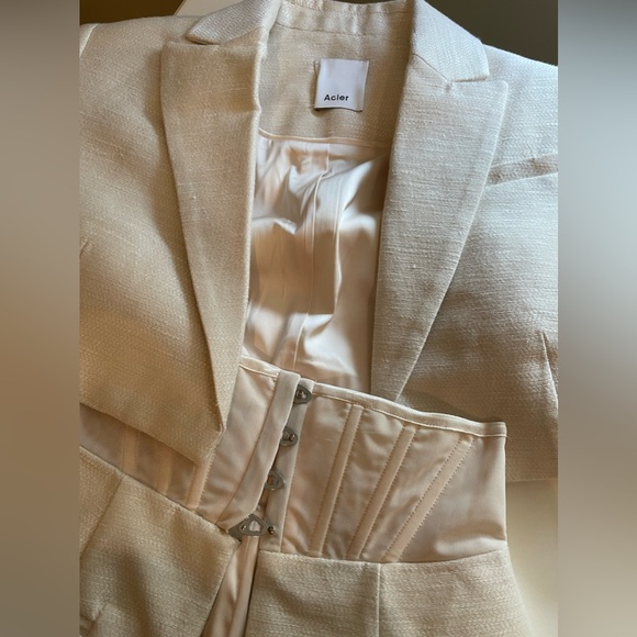 Acler white blazer, and corset, set - Picture 8 of 8